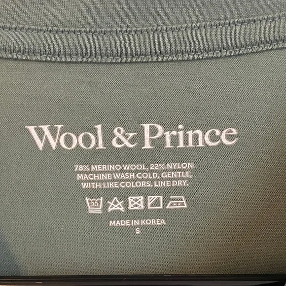 Wool and Prince Spruce Green Short Sleeve Tee - Picture 8 of 9